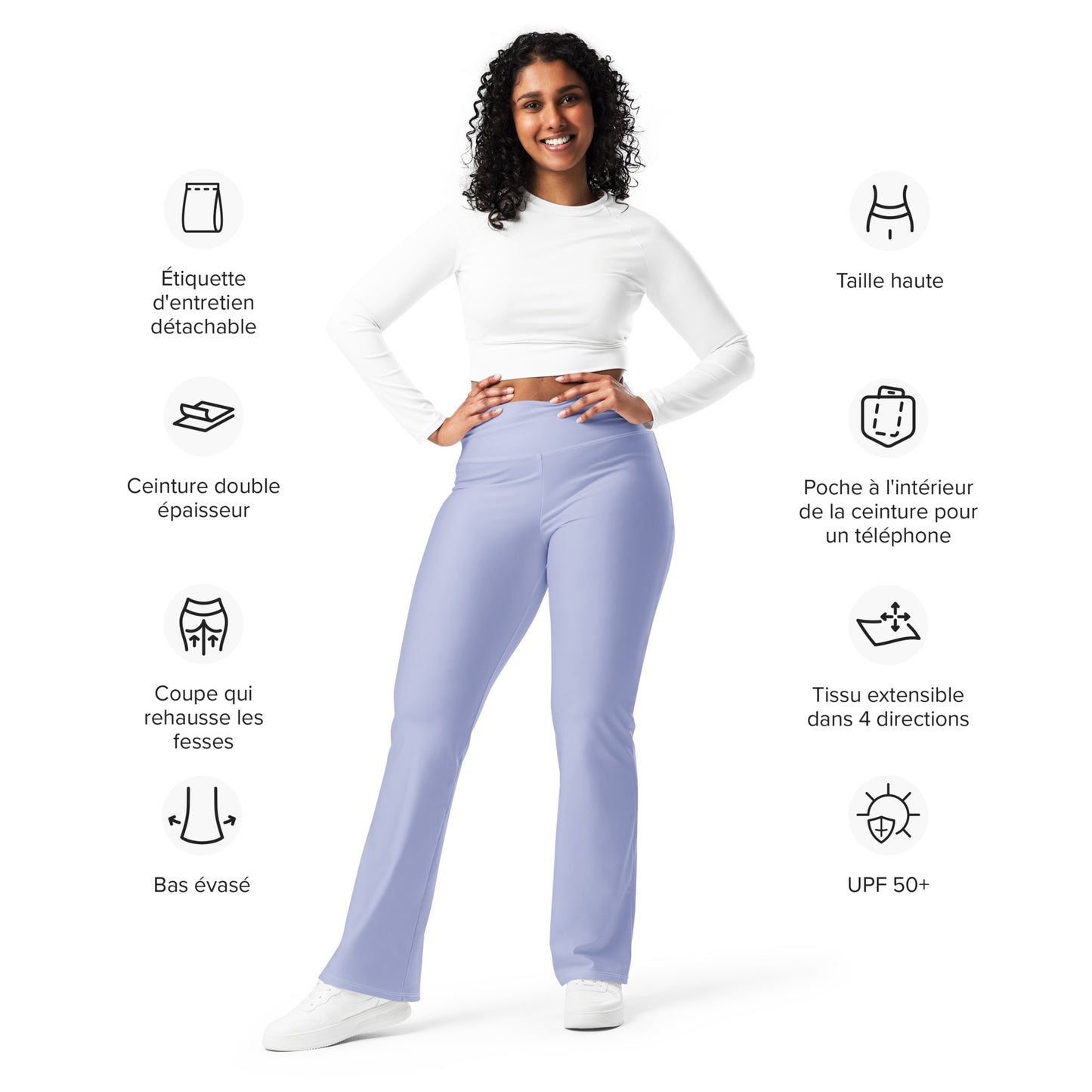 CoreComfort Casual Purple Flare leggings