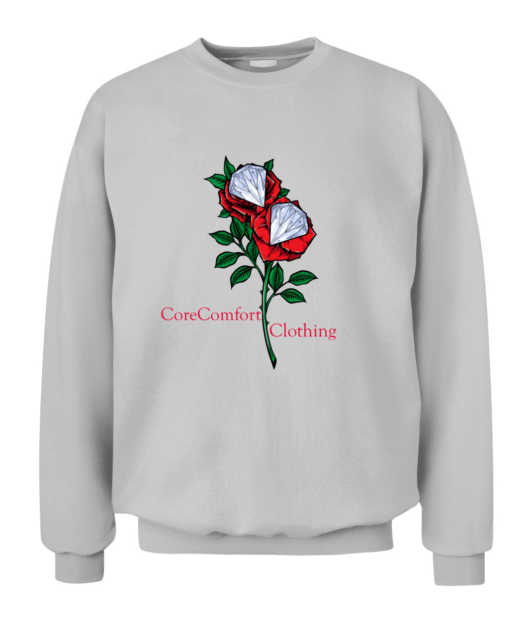 CoreComfort Crewneck Rose Diamond Logo