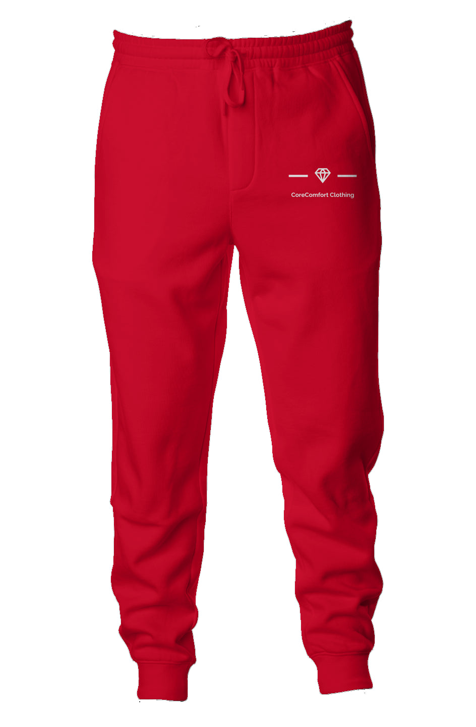 Midweight Fleece Joggers red