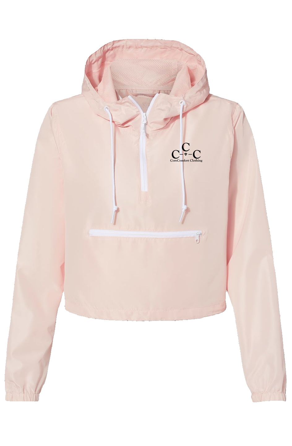 Lightweight Pullover Crop Windbreaker