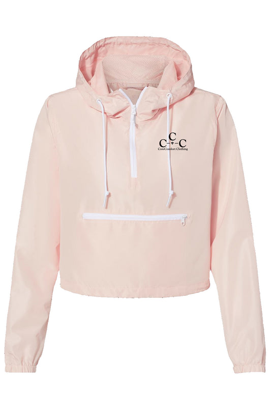 Lightweight Pullover Crop Windbreaker