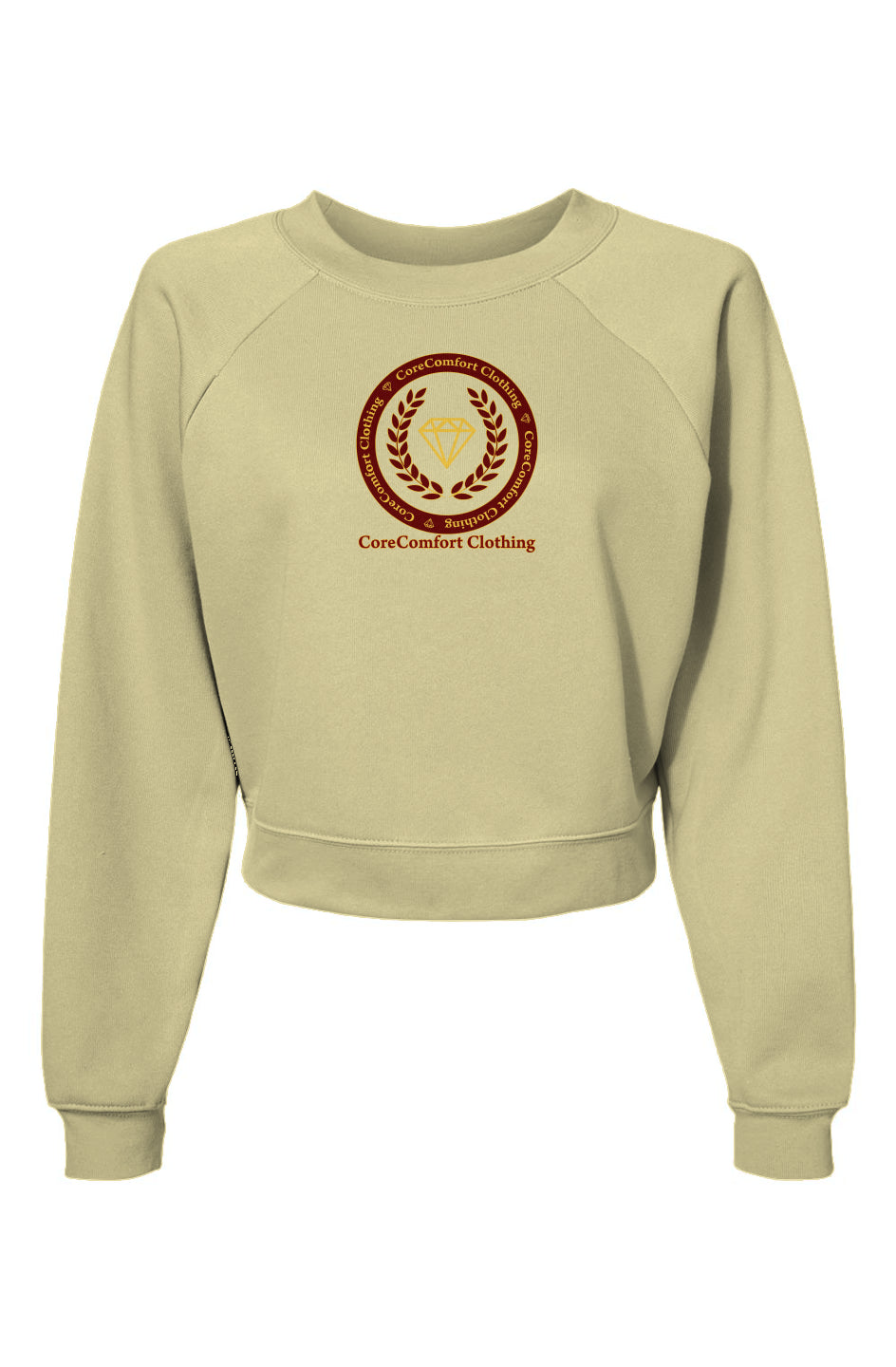 Womens Raglan Pullover Fleece Sweatshirt