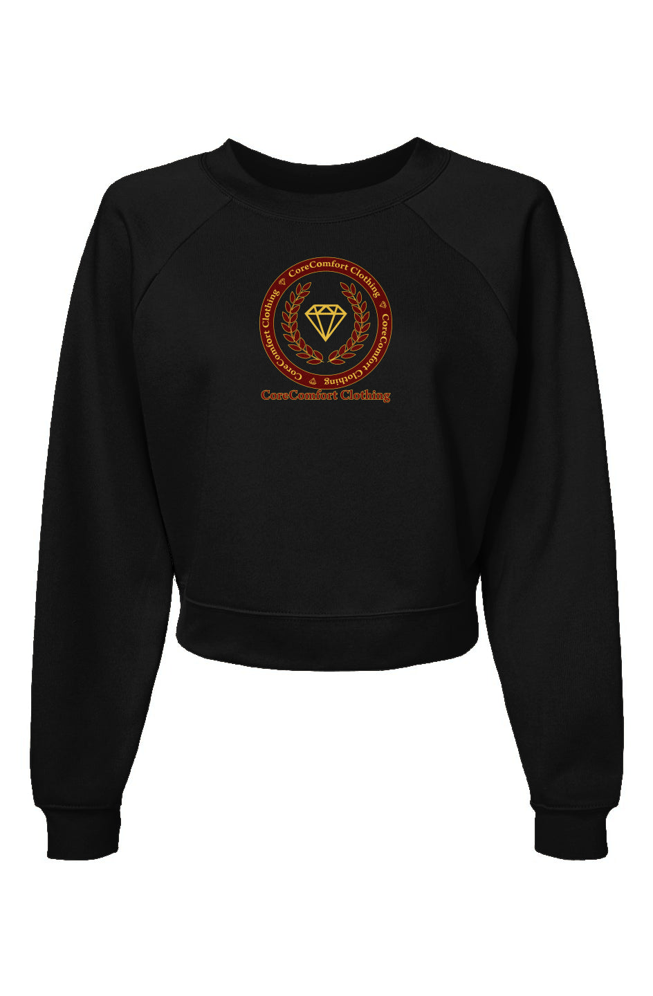 Womens Raglan Pullover Fleece Sweatshirt