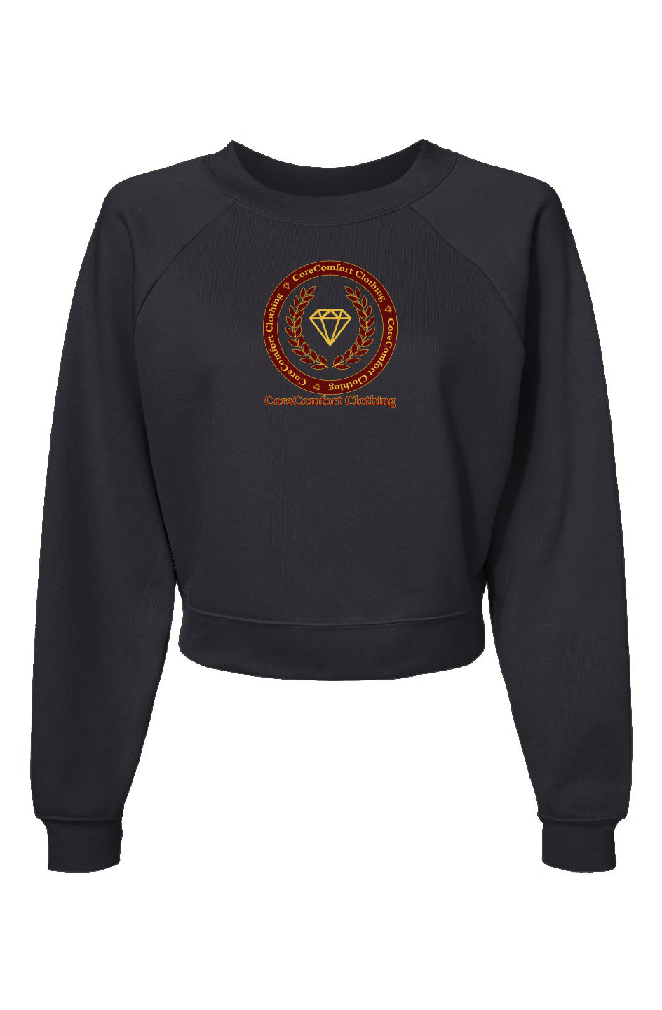 Womens Raglan Pullover Fleece Sweatshirt