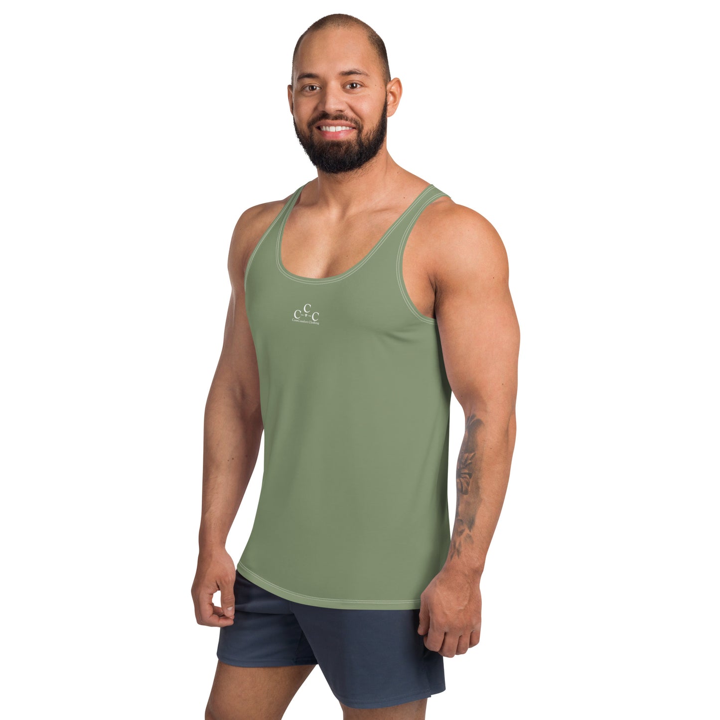 CoreComfort 3Cs Logo Camo Green Tank