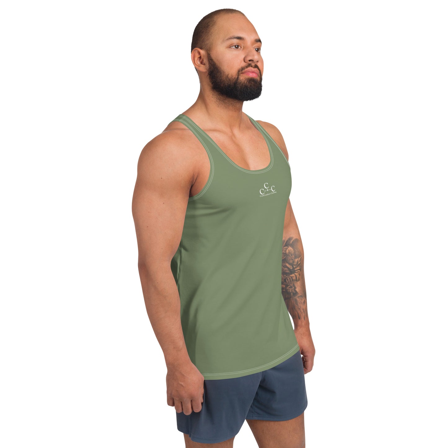 CoreComfort 3Cs Logo Camo Green Tank