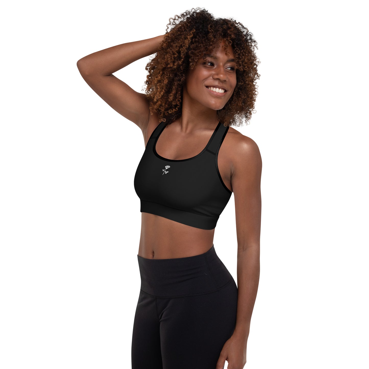 CoreComfort Diamond Rose Padded Sports Bra