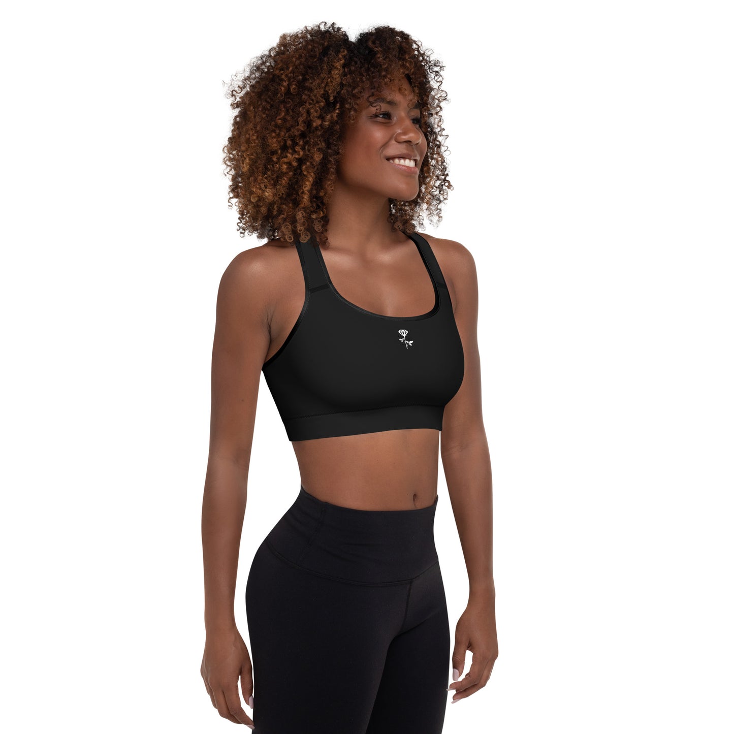 CoreComfort Diamond Rose Padded Sports Bra