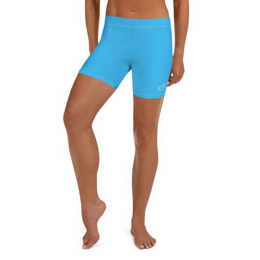 CoreComfort 3Cs Logo Womens Low Waist Blue Shorts