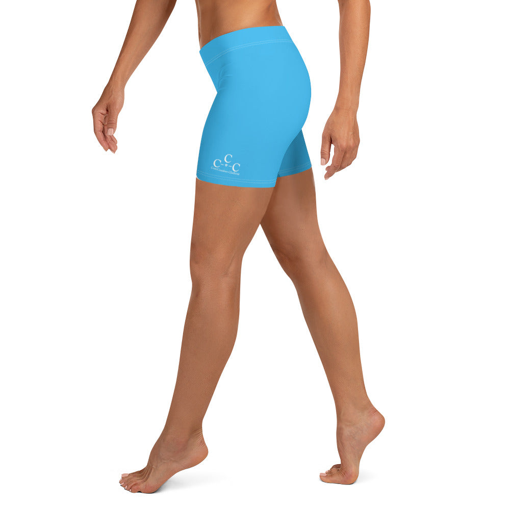 CoreComfort 3Cs Logo Womens Low Waist Blue Shorts