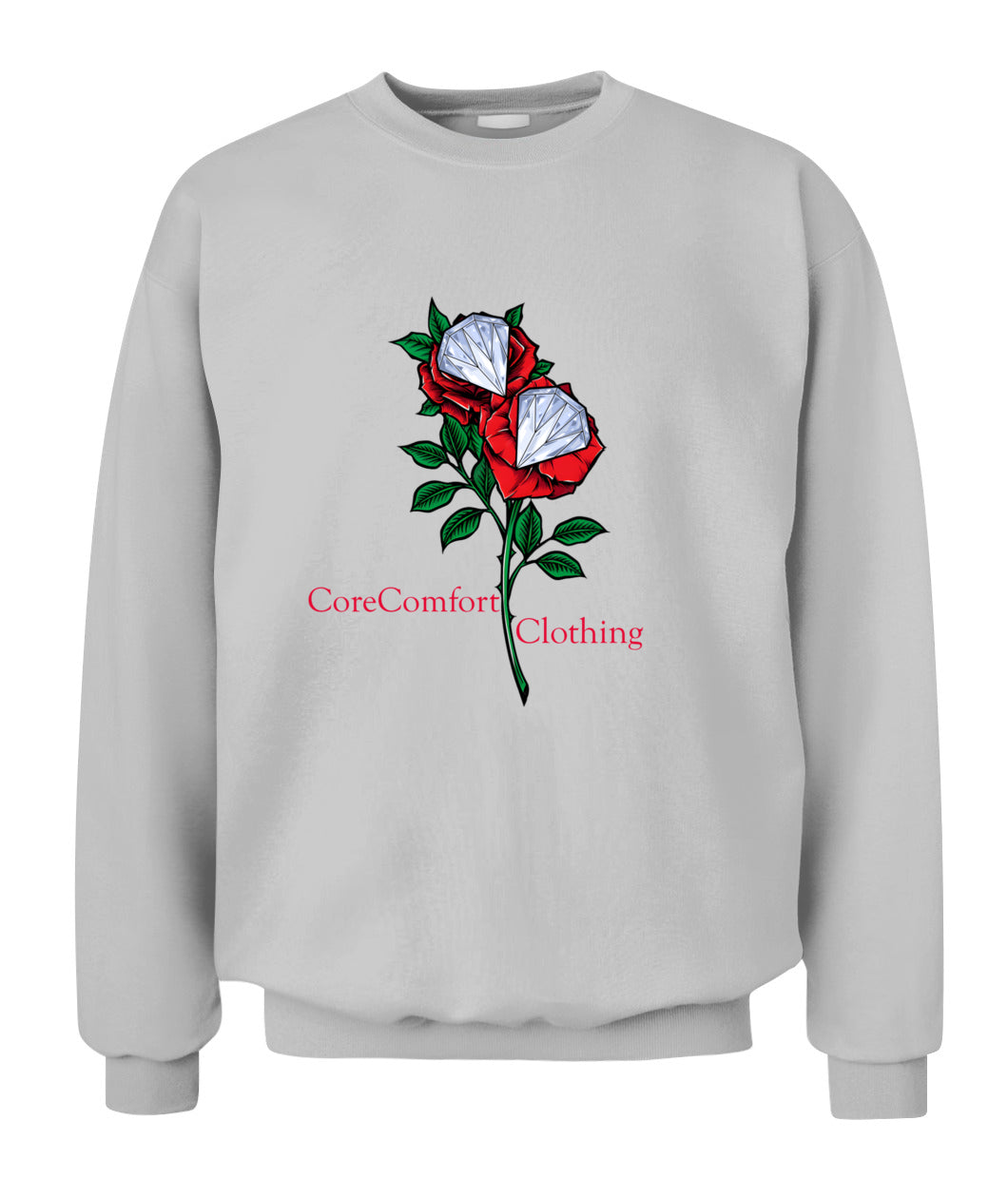  CoreComfort Crewneck Rose Diamond Logo