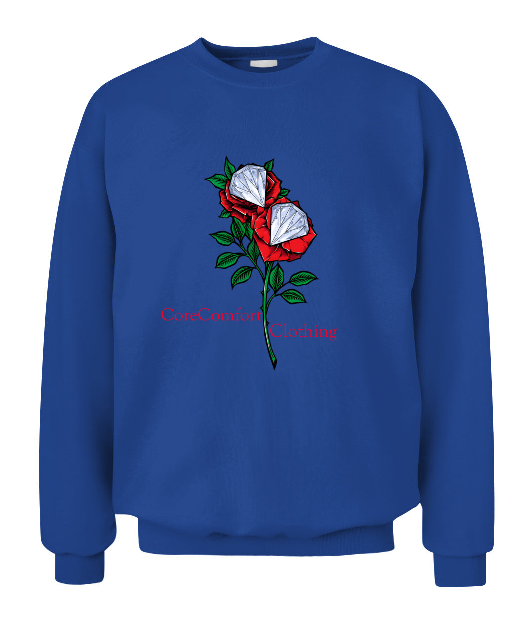  CoreComfort Crewneck Rose Diamond Logo