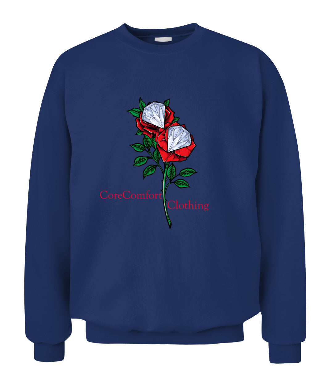  CoreComfort Crewneck Rose Diamond Logo